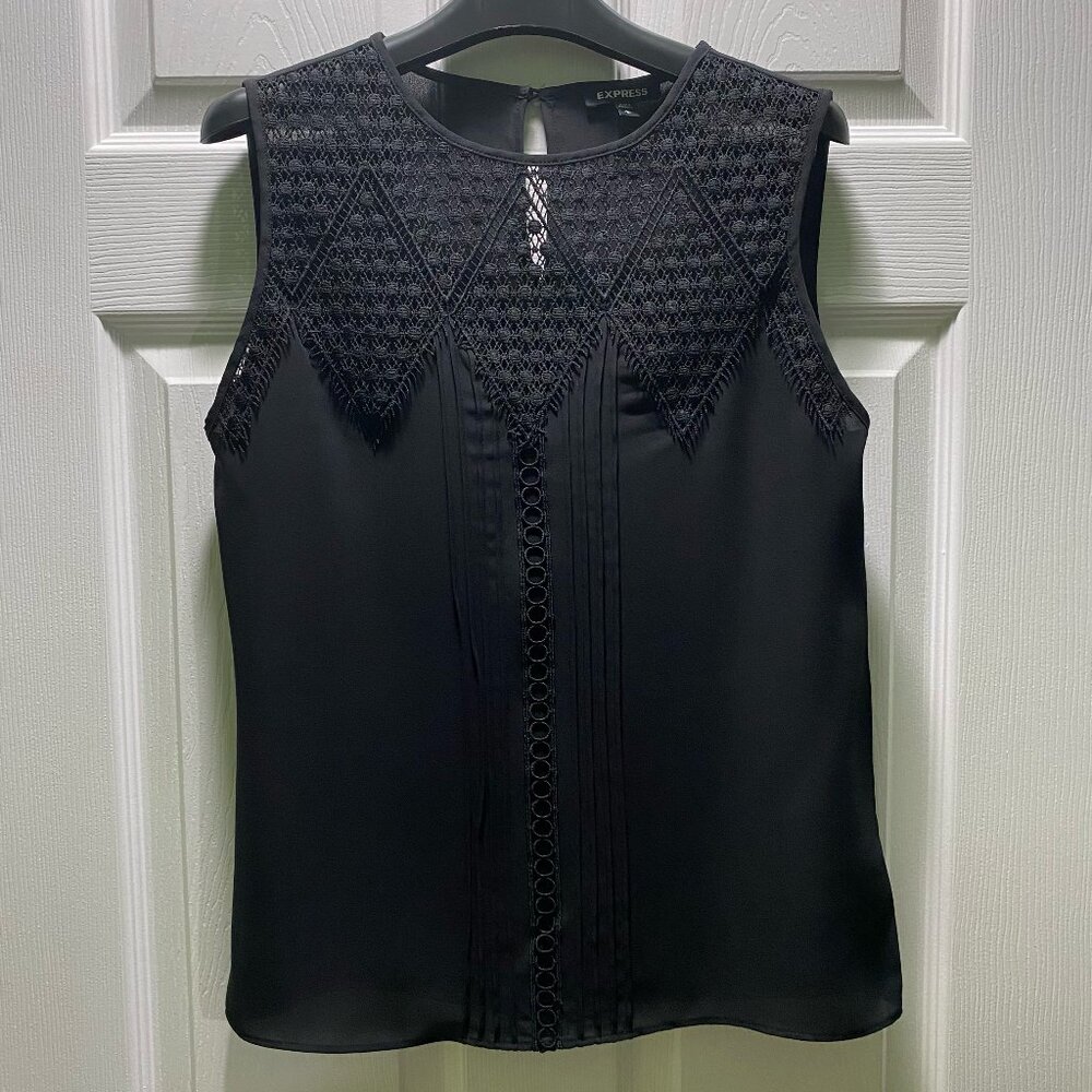 Express | Black Sleeveless Blouse | Small